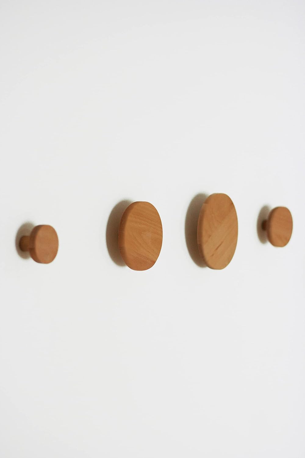 Ganchos redondos de madera para colgar en la pared, perchas de madera para colgar en la pared, ropa, bufanda, sombrero, bolsa, toalla, decoración,
