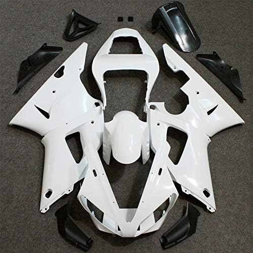ZXMT Kit de carenado sin pintar Carenados de inyección ABS motocicleta para Yamaha YZF R1 2000-2001 (15 piezas)