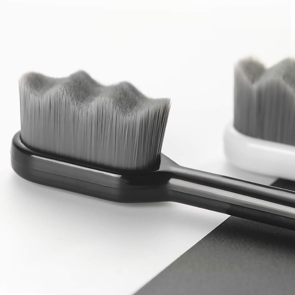 EasyHonor Cepillo de dientes extra suave para encías sensibles, cepillo de dientes manual de micropiel con cerdas de hilo dental suaves para mujeres