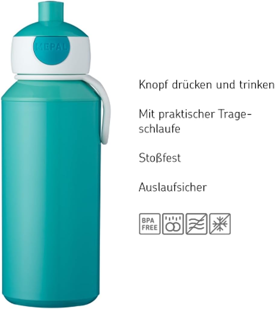 Mepal Set de almuerzo campus (botella de bebida y caja de sándwich) Pubd – ABS 2, 0.000 in