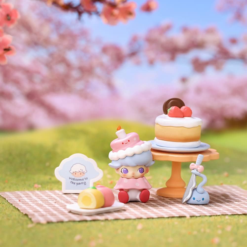 POP MART DIMOO Go on an Outing Together – Figuras de caja ciega, juguetes de diseño aleatorio para decoración moderna del hogar, juego de juguetes