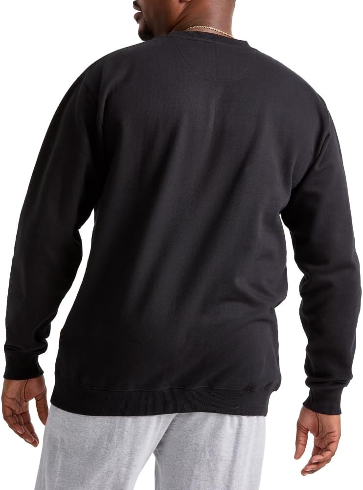 Champion Sudadera de forro polar Powerblend para hombre, sudadera de cuello redondo (regular o grande y alto)