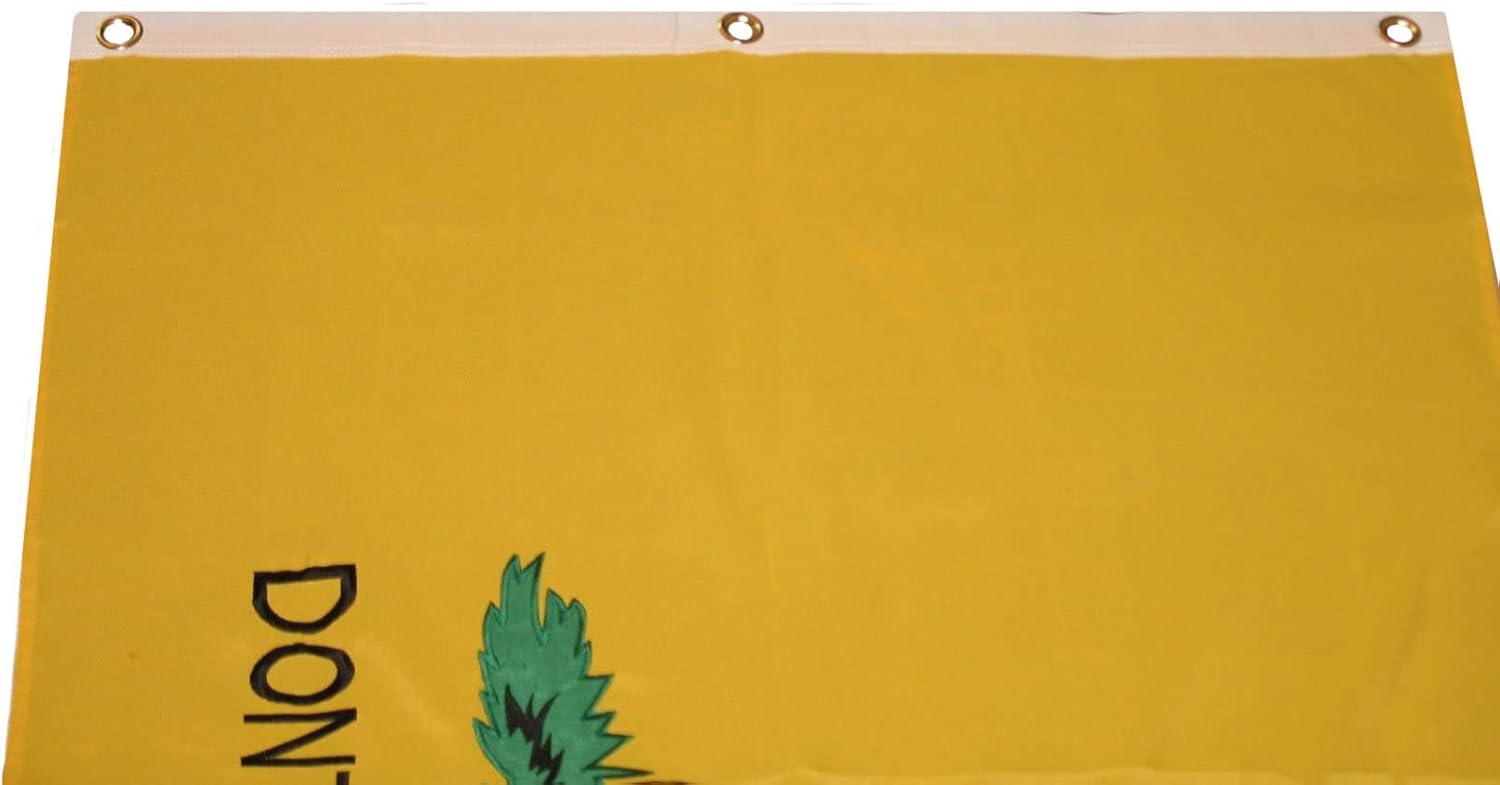 Premium 3×5 Embroidered Gadsden Culpeper Dont Tread Synthetic Cotton Flag 3 Clips &
