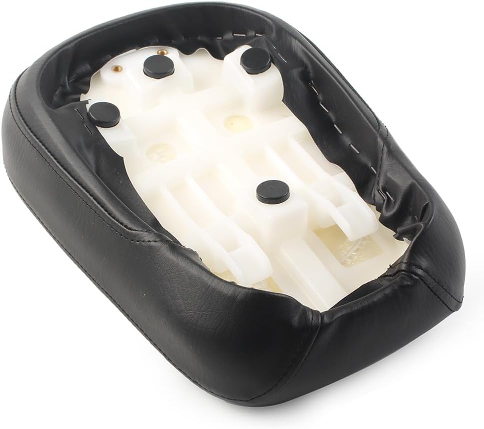 LIRU – Cojín para asiento de pasajero trasero de motocicleta para Yamaha XVS 650 1998-2010, V-Star 650 1998-2010, negro
