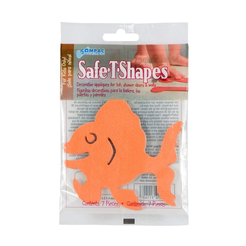 Compac Kids Safe-T-Shapes Goldfish – Apliques de baño, 7 unidades