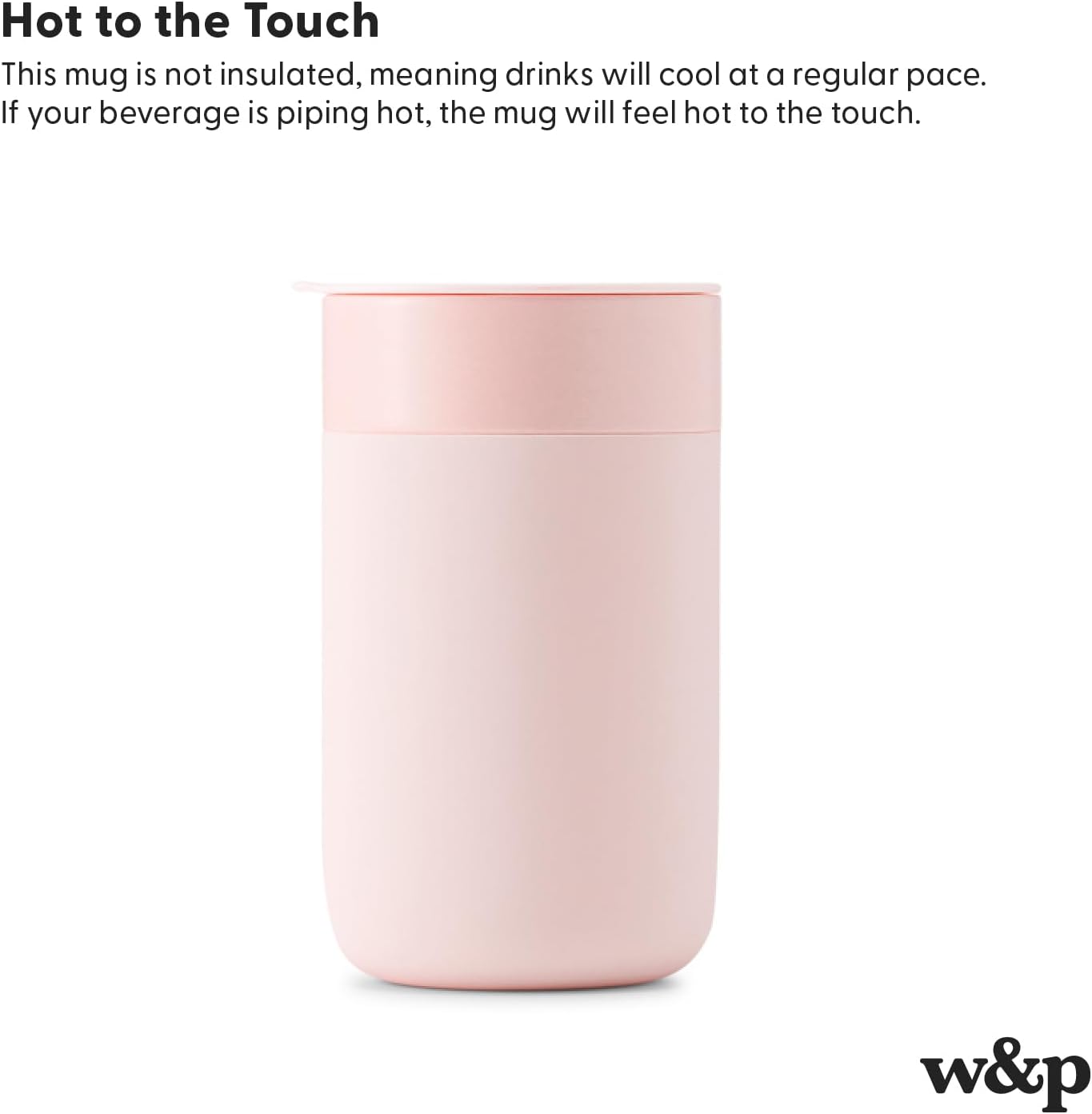 W&P Porter – Taza de cerámica con funda protectora de silicona