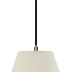 Aspen Creative, 72287-11 Kit de conversión de luz colgante de techo colgante con pantalla de tela imperio de tapa dura, 14 pulgadas de ancho Aspen Creative, 72287-11 Kit de conversión de luz colgante de techo colgante con pantalla de tela imperio de tapa dura, 14 pulgadas de ancho