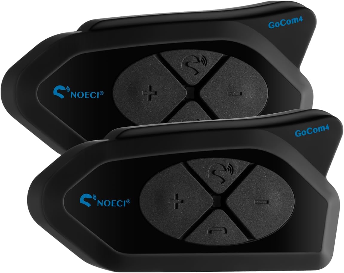 BOYISEN NOECI GOCOM4 – Auriculares Bluetooth para motocicleta – NOECI GOCOM4 4 Riders Compartir música y conversación en grupo simultáneamente Casco