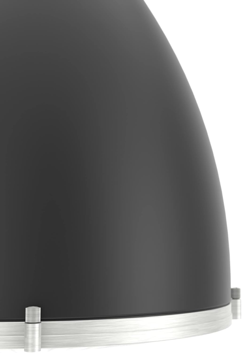 Hunter – Bluff View – Lámpara colgante de 3 luces, color negro mate, tamaño mediano, regulable, estilo casual, con forma de campana, para
