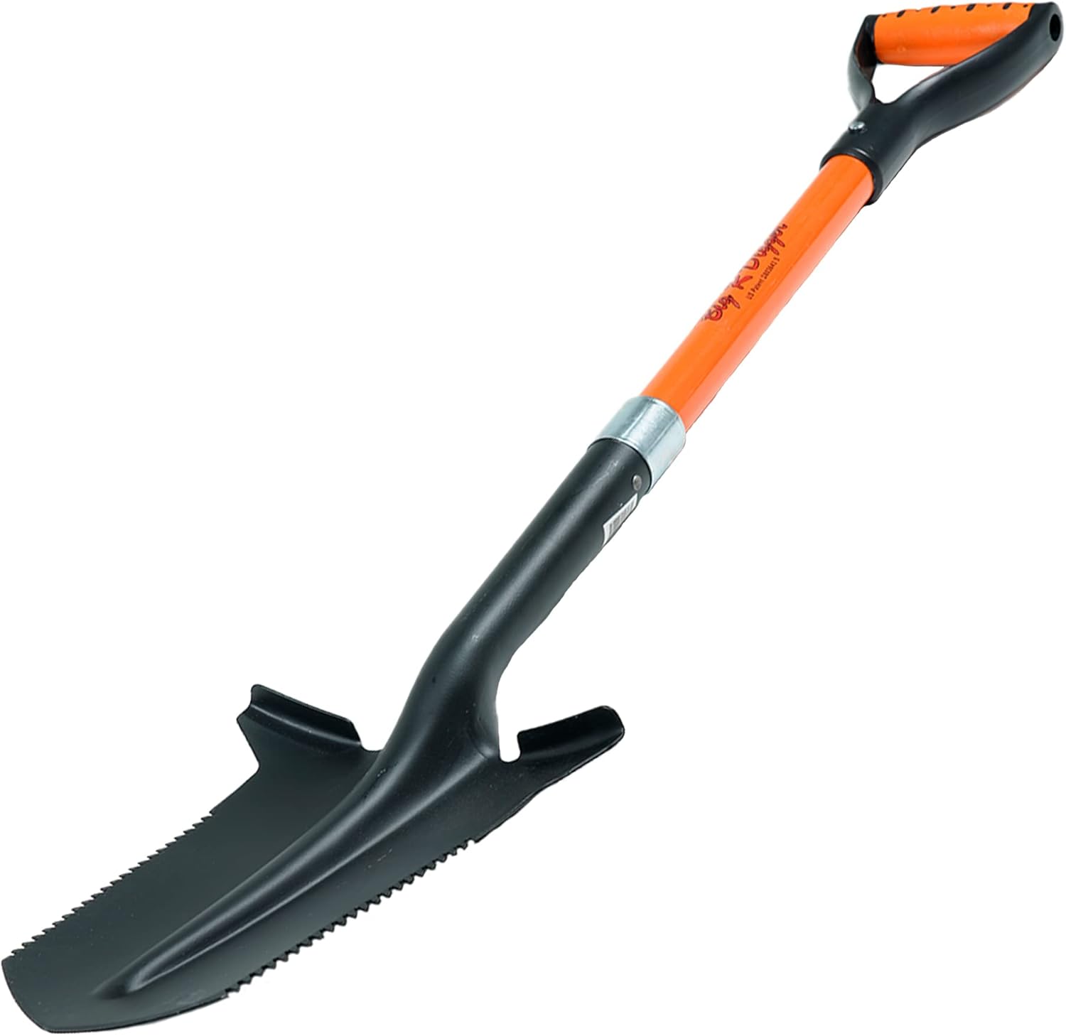Lil’ Digger Big’R Digger – Pala dentada doble resistente de 39 pulgadas