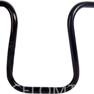 12” Rise 1” 0.984 in Round Ape Hanger Manillar Universal Brillante Negro 12” Rise 1” 0.984 in Round Ape Hanger Manillar Universal Brillante Negro