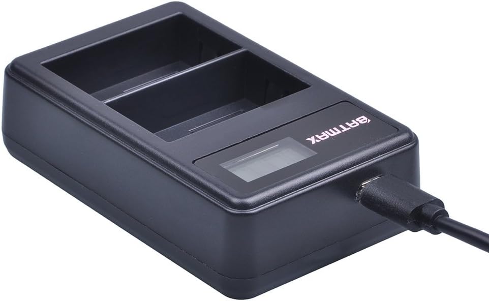 Batmax Paquete de 2 baterías BP-511A BP-511 BP 511 511A + cargador USB dual LCD para Canon EOS 5D, 10D, 20D, 30D, 40D, 50D, Digital Rebel 1D, D60,