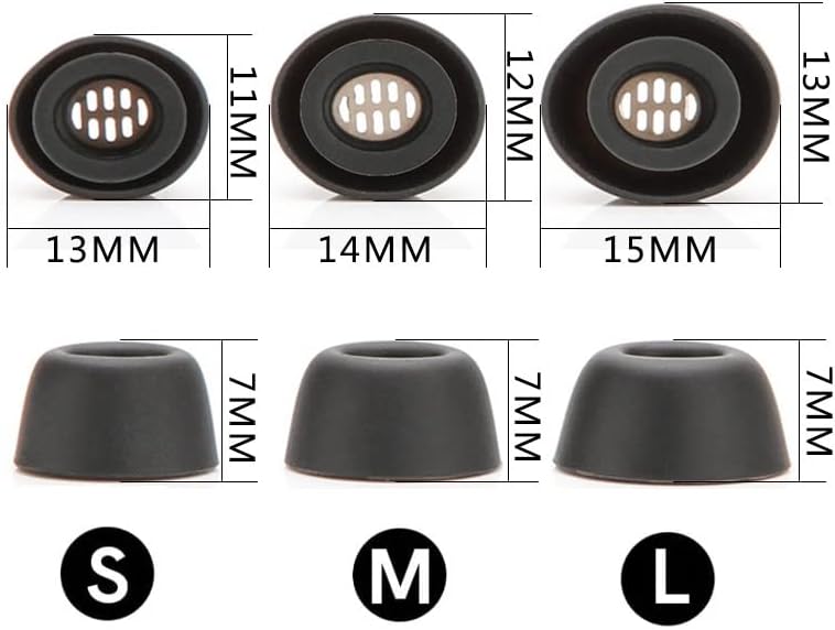 Almohadillas de repuesto de silicona antideslizantes para los oídos, gel compatible con Google Pixel Buds Pro, compatible con la caja, LMS, 3