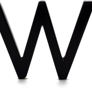 Letras de casa flotantes modernas de 4 pulgadas, color negro, montaje en pared, aluminio, letras de casa (mayúsculas W) Letras de casa flotantes modernas de 4 pulgadas, color negro, montaje en pared, aluminio, letras de casa (mayúsculas W)