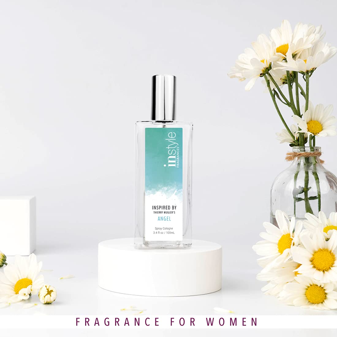 Instyle Fragrances Inspirado en Thierry Mugler’s Angel  Eau de Toilette para mujer  Vegano y sin parabenos  3.4 onzas líquidas (paquete de 2)