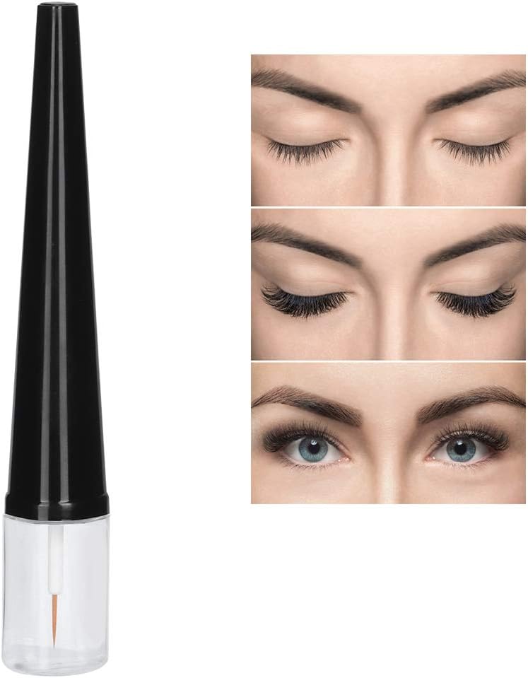 25 tubos de rímel vacíos de 0.2 fl oz, botellas de plástico para delineador de ojos, botella extensor de pestañas, recargable portátil, es y