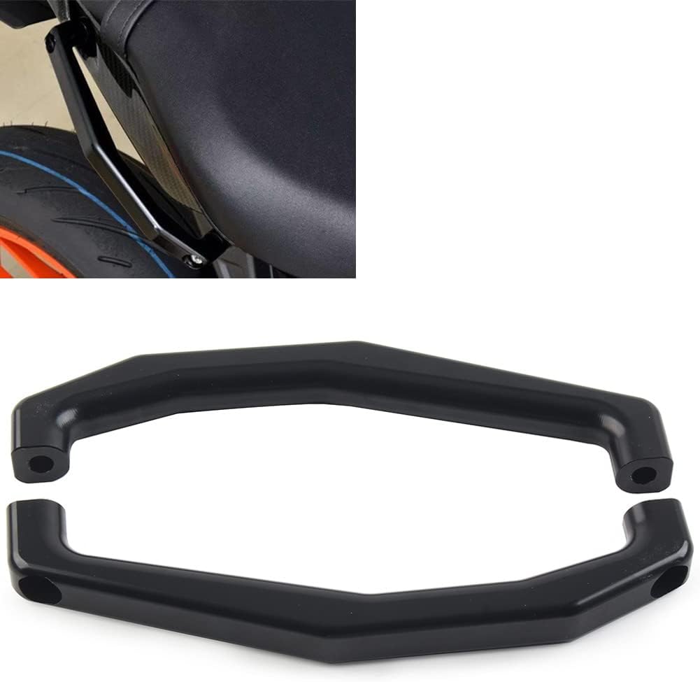Zhisheng – Reposabrazos trasero de motocicleta, mango de agarre de aleación de aluminio, mango de agarre para montar en motocicleta, reposabrazos
