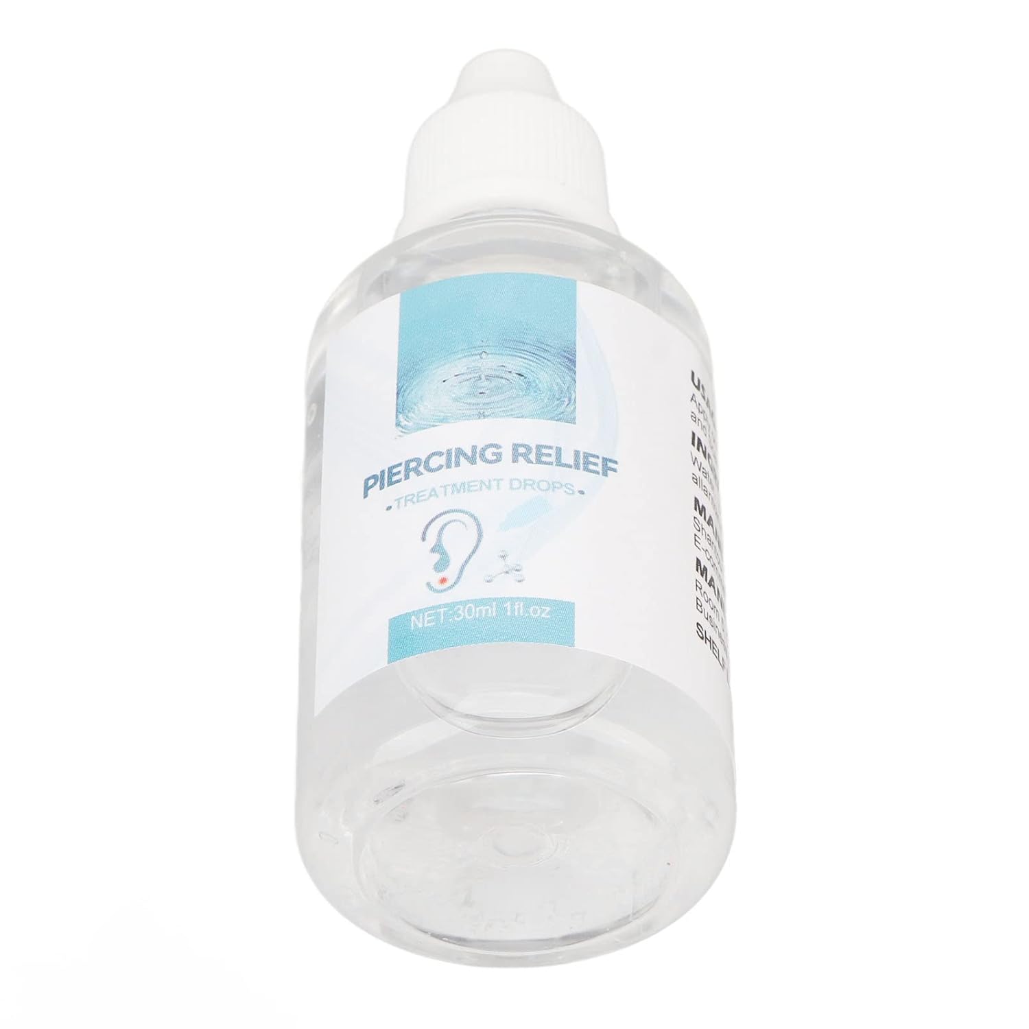 2 gotas de eliminación de queloides de 1.0 fl oz, gotas de perforación para aliviar el enrojecimiento, hinchazón, perforación de tratamiento