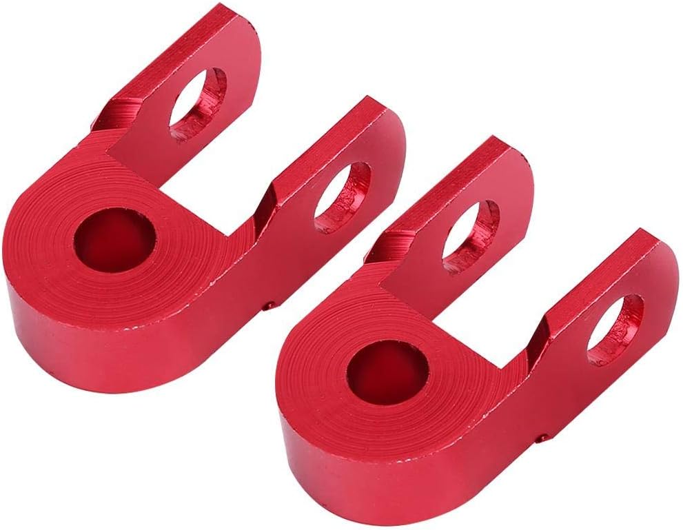 Elevador de choque de motocicleta, 2 piezas universales de amortiguadores traseros para motocicleta, extensión de altura vertical (con tornillo)