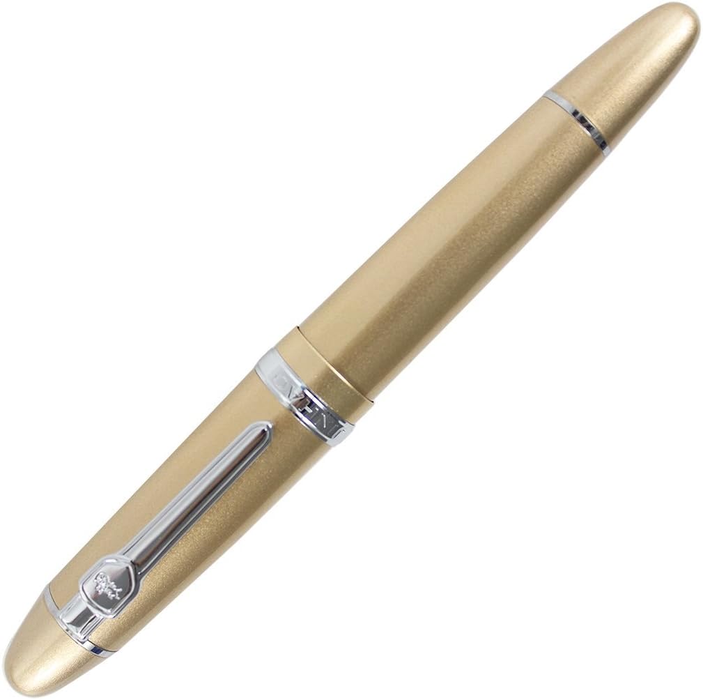 Expert Deluxe Roller Ball Pen con bolsa para bolígrafo, barril grande, color dorado