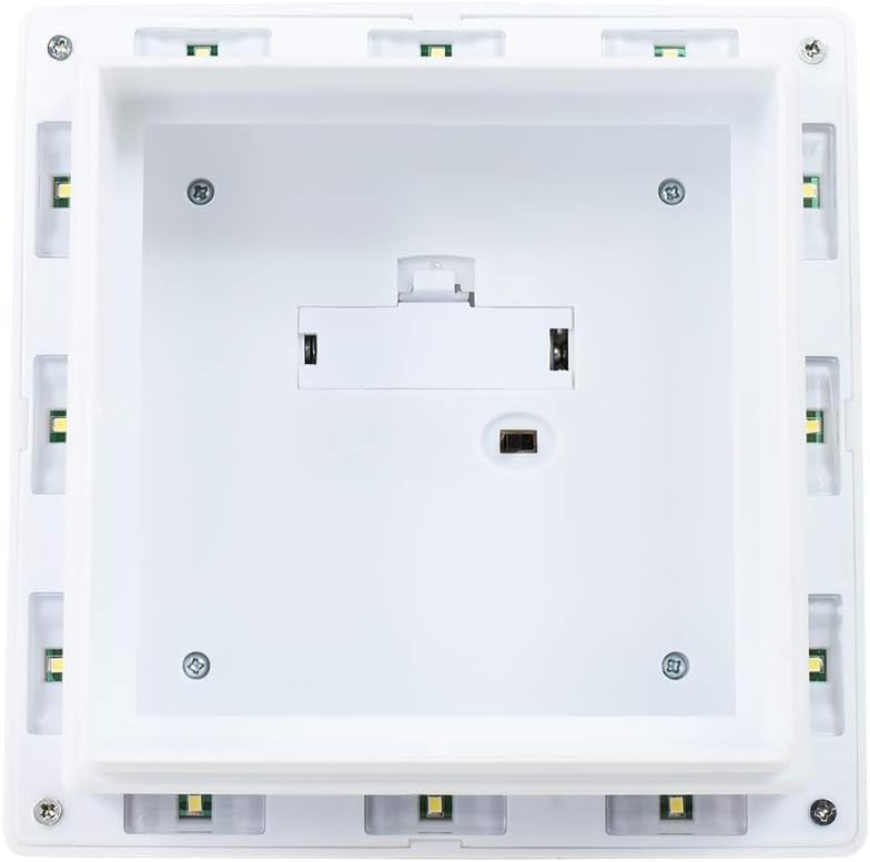 Paquete de 4 unidades blancas para jardín al aire libre, 5 x 5, solares 12 SMD LED, tapa de cubierta de poste, luz de valla cuadrada, lámpara de