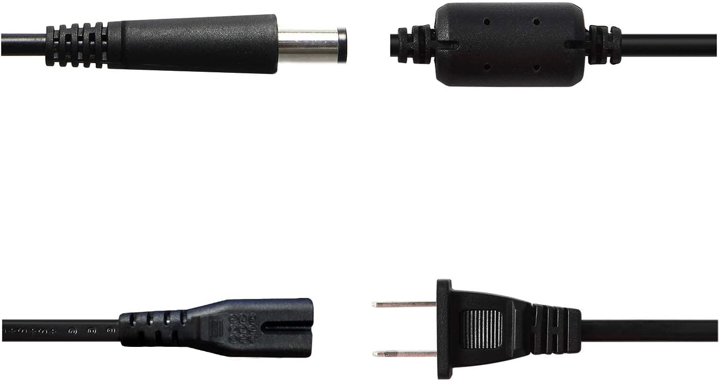 Cargador de 90 W para Dell 11-3000 13-5000 13-7000 14-3000 14-5000 14-7000 15-3000 15-5000 17-5000 17-7000 Series Cable de fuente de alimentación
