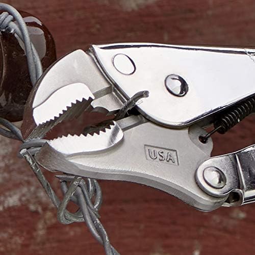 Malco Eagle Grip LP10WC – Alicates curvados de bloqueo de mordaza de 10 pulgadas con cortador de alambre