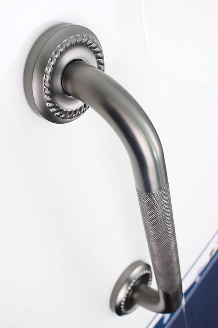 Barra de agarre de ducha de baño texturizada, pasamanos de bañera de 16 pulgadas, reposabrazos de seguridad de construcción resistente, disponible