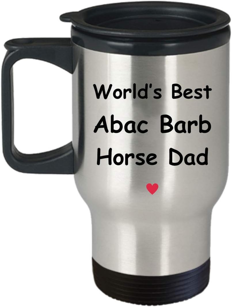 Gift For Abaco Barb Horse Dad – World’s Best – Fun Novelty Gift Idea Coffee Tea Cup Funny Presents Birthday Christmas Anniversary Thank You