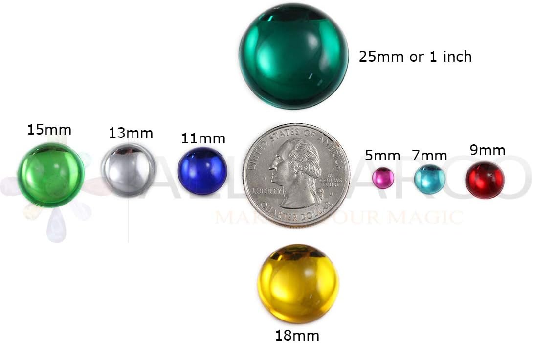 Allstarco – Cabujones acrílicos redondos transparentes de 0.315 pulgadas, gemas de plástico para hacer joyas, aretes de bricolaje, colgantes, 75