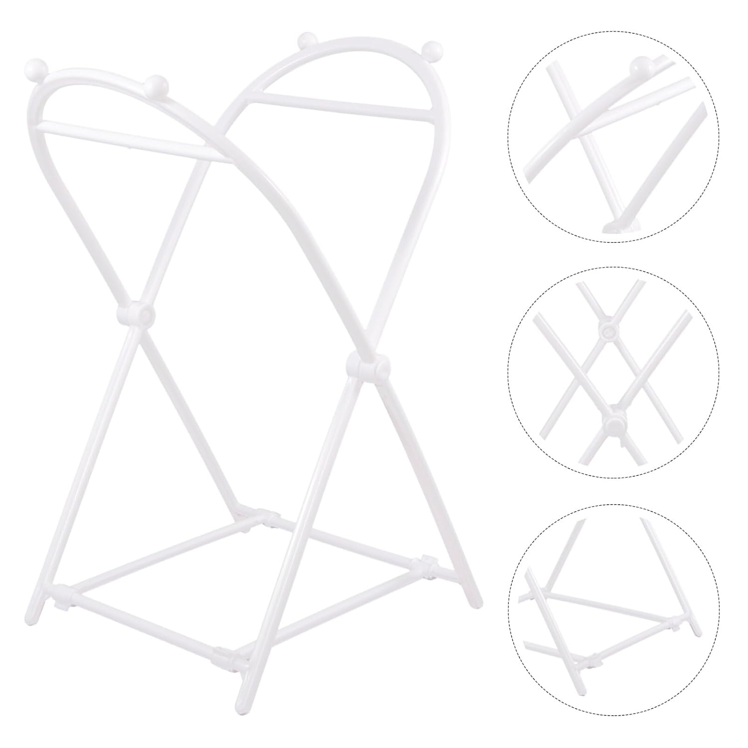 Healifty Soporte de bolsa de basura portátil Pp Estante de almacenamiento blanco simple
