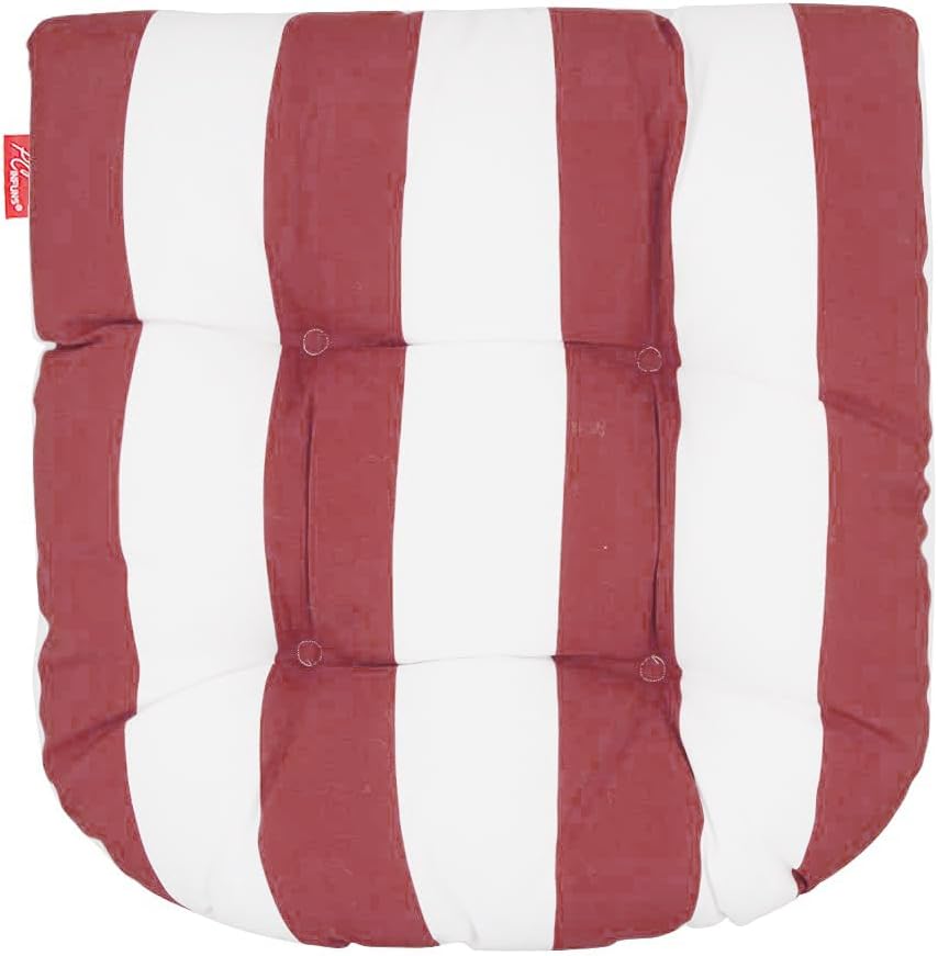 Pcinfuns Cojines de asiento para exteriores, 19 x 19 x 5 pulgadas, cojines de relleno grueso con esquinas redondas para sillas de patio, cojín para