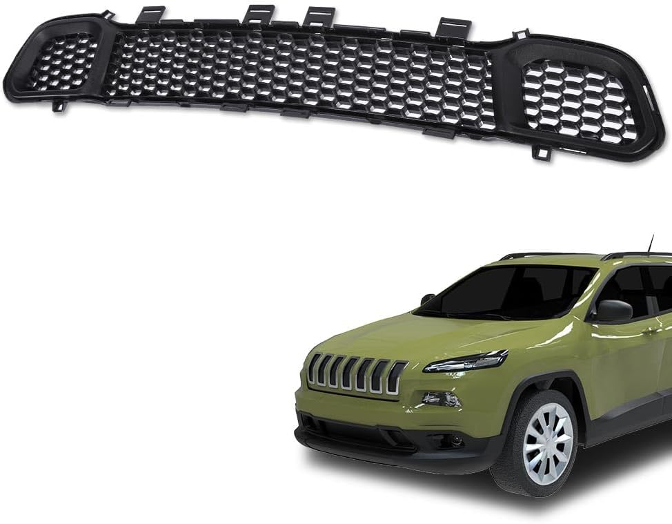 Parachoques delantero inferior compatible con Jeep Cherokee North 2014-2016 2018apto para Jeep Cherokee Overland 2016-2018apto para Jeep Cherokee