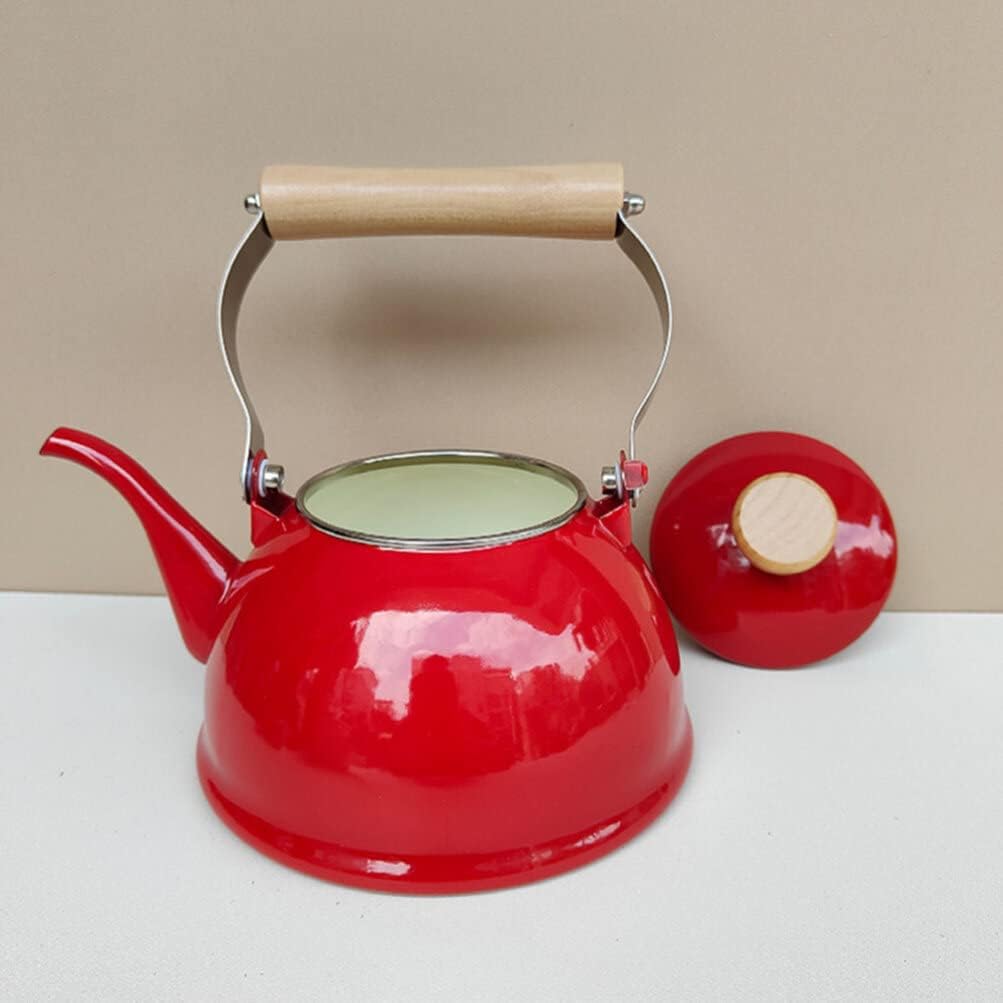 OSALADI Olla de inducción de cafetera de caldera de esmalte espesada