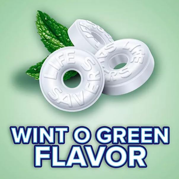 LifeSavers Wint O Green Breath Mints – Caramelos duros a granel de 53.95 onzas (3.3 libras)