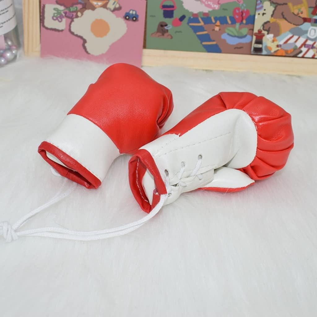 Mini guantes de boxeo en miniatura, accesorios de boxeo colgantes, guantes decorativos de boxeo, juguetes de boxeo para el hogar, automóvil,