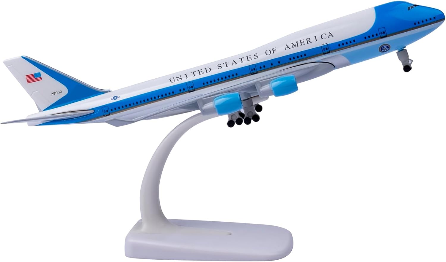 Modelo de avión 1300 Escala Avión Americano Airforceone Airplane B747 Modelo Modelo de avión para regalo y decoración