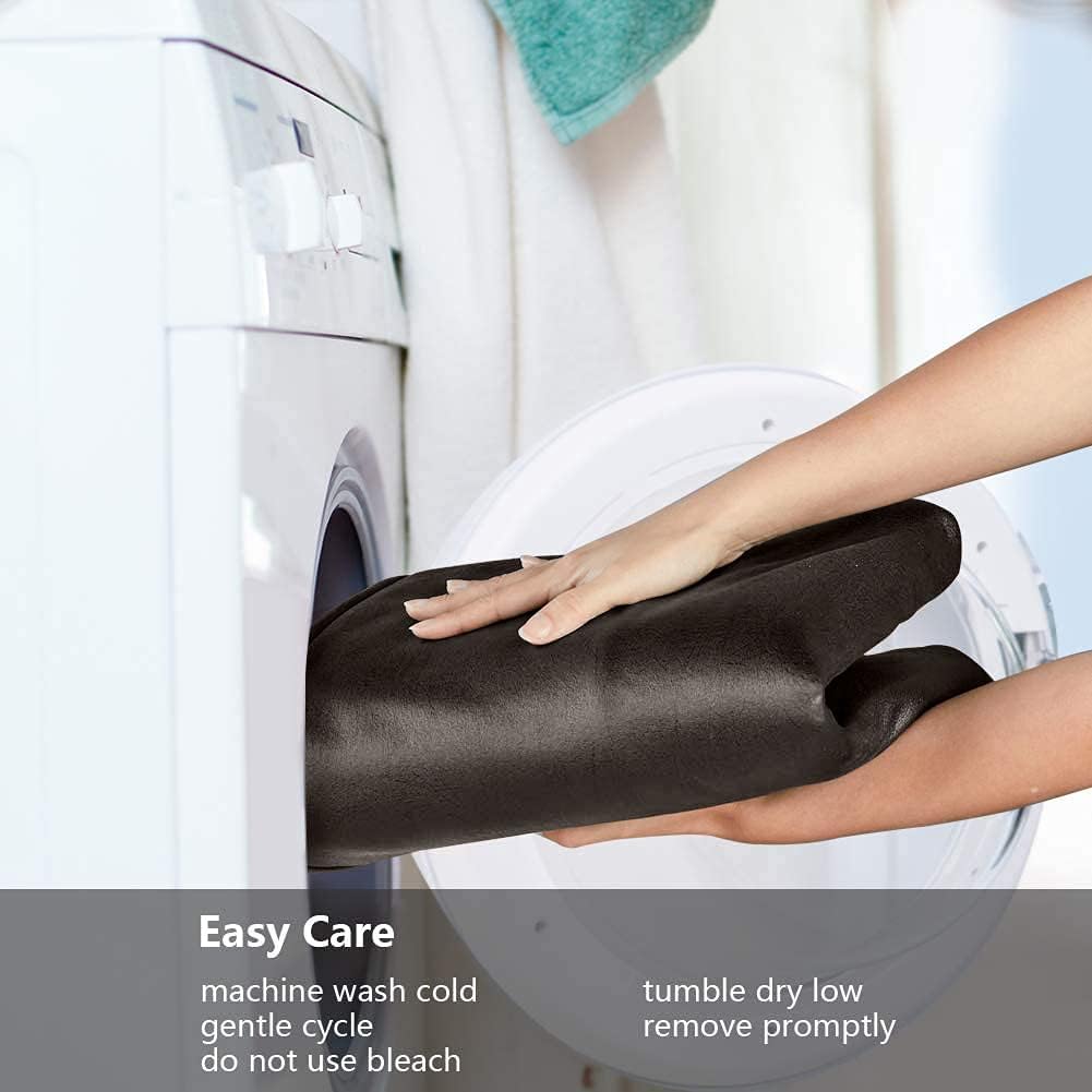 STONECREST – Funda para silla reclinable, funda de piel sintética resistente al agua, se mantiene en su lugar (chocolate, cojín en T de 28 pulgadas