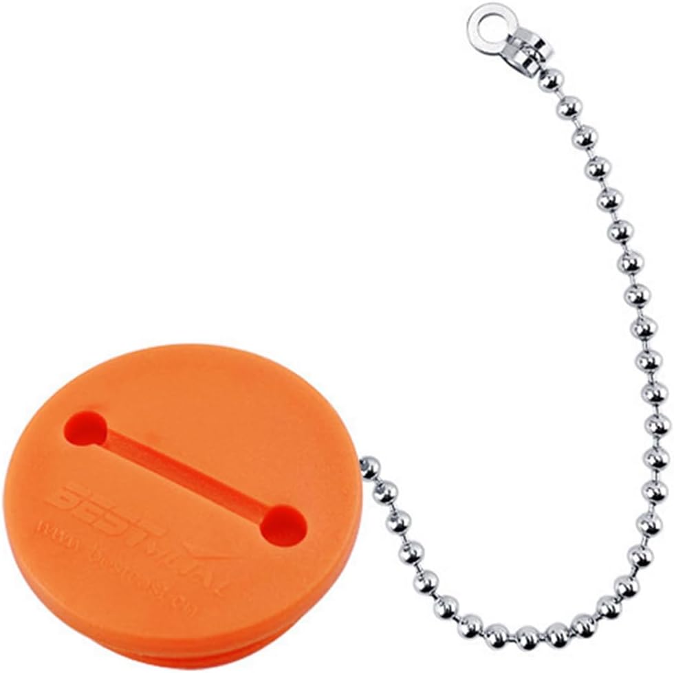 lanema Tapa de relleno de cubierta de nailon profesional con cadena consin llave de 1.5 pulgadas, instalación rápida adecuada para barcos, yates
