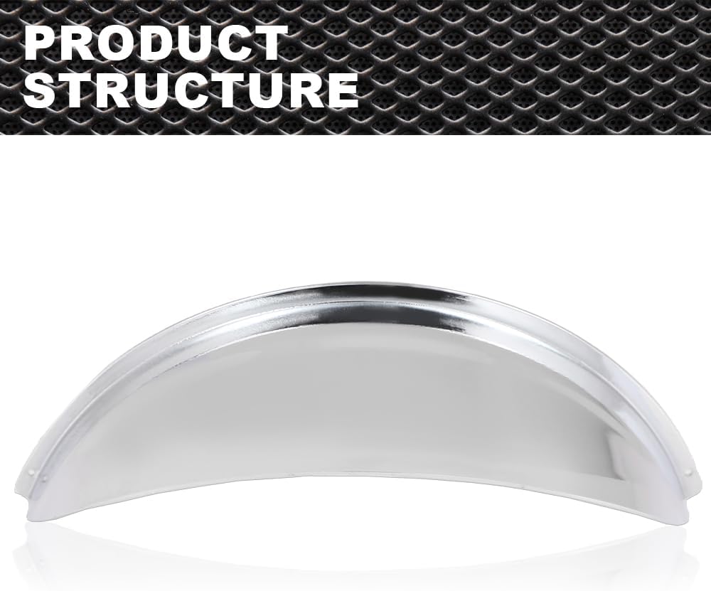 Par de viseras para faros delanteros, 7 pulgadas, protectores cromados resistentes, tapacubos personalizados para coche