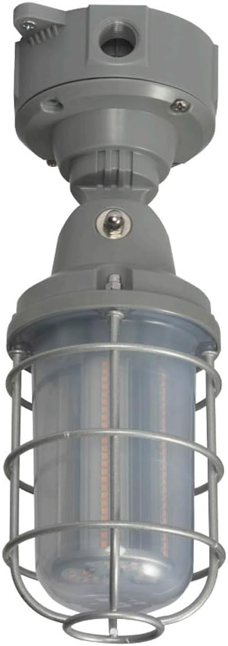 Nuvo 65172 LED Ajustable Vapor-Tight Luz de pared de seguridad para exteriores, 20 vatios, 4000K, 100-277 voltios