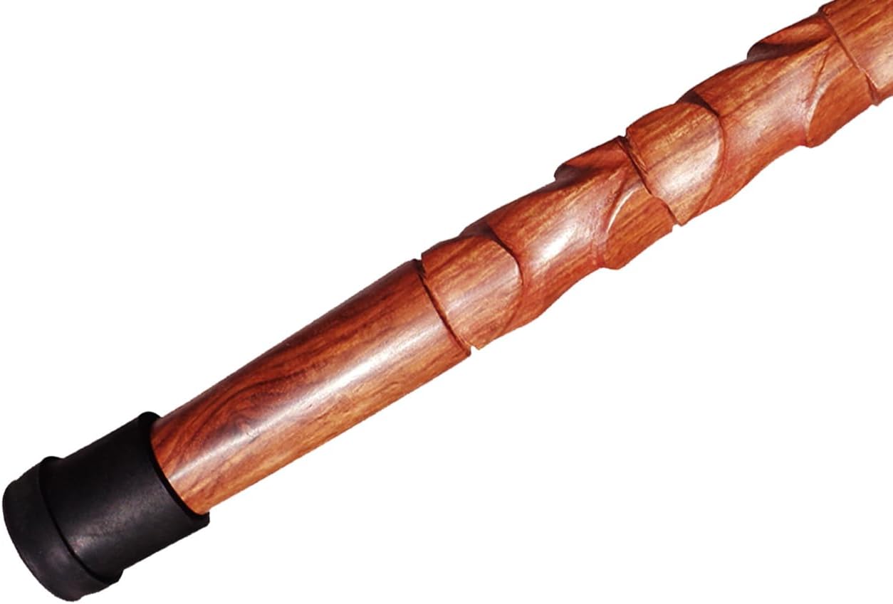 Bastón náutico de diseño para hombres y mujeres, bastones y madera con mango de 37 pulgadas, madera natural, palisandro JTLL
