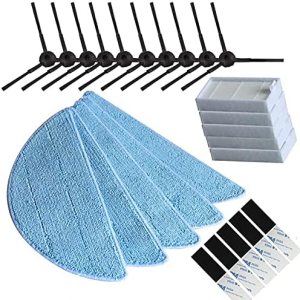 10 Side Brush 5 HEPA Filter 5 Mop Cloth 5 Pastes Fit for Chuwi ILIFE V3 V3+ X5 V5 V5s V5 Pro Vacuum Cleaner Spare Parts 10 Side Brush 5 HEPA Filter 5 Mop Cloth 5 Pastes Fit for Chuwi ILIFE V3 V3+ X5 V5 V5s V5 Pro Vacuum Cleaner Spare Parts