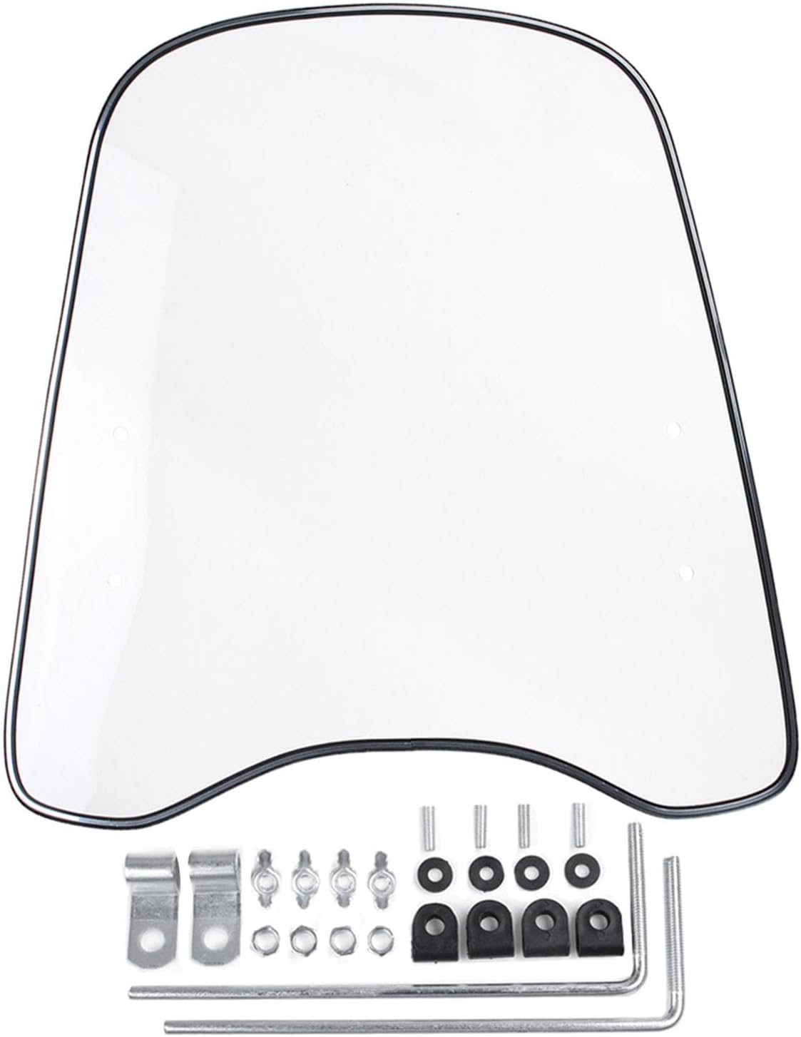 Shiwaki Deflector de viento claro del parabrisas para la motocicleta moto scooter