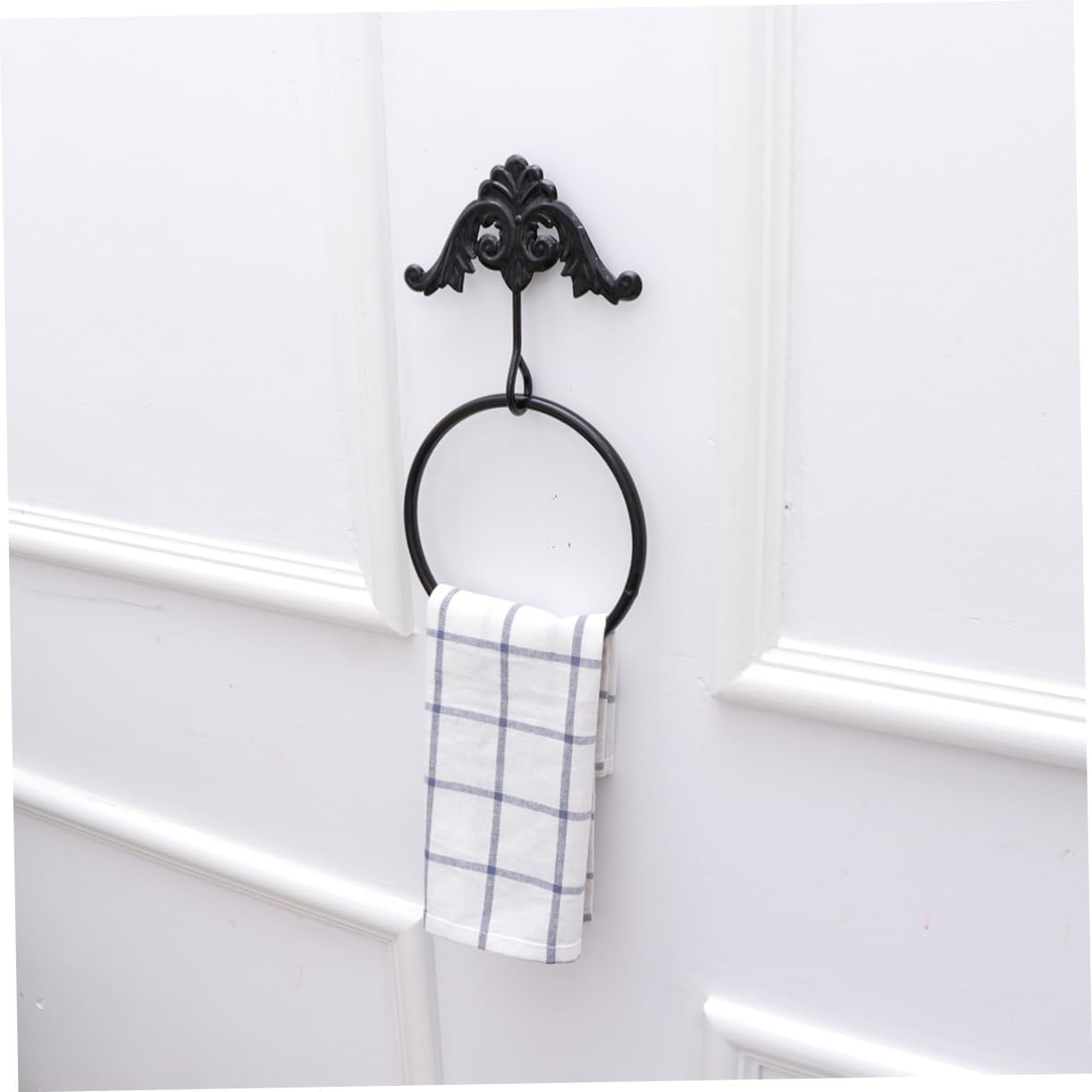DOITOOL 1 toallero para toallero, toallero, anillo de toalla para baño, toallero de montaje en pared, anillo de toalla de cobre, para colgar en la