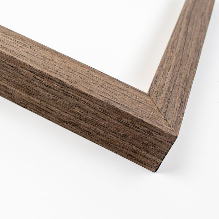 Marco de madera maciza de 13 x 19 pulgadas de ancho de la caja de sombra de 0.875 pulgadas  Profundidad del marco interior de 1 pulgada  Marco de