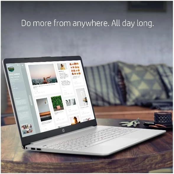 HP Laptop 15-dy2031nr 15.6 pulgadas pantalla táctil HD, Intel Core i3-1115G4 8GB RAM 256GB SSD disco duro tradicional con doble altavoz USB HDMI