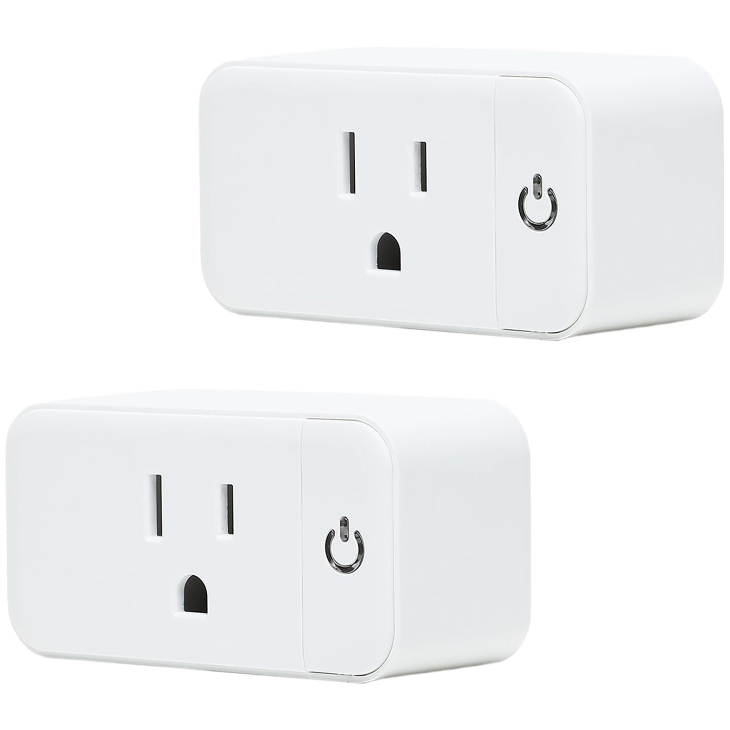 Enchufe inteligente  Paquete de 2 enchufes Wi-Fi para el hogar inteligente funciona con Echo, Alexa y Google Home  Enchufe inteligente para el hogar