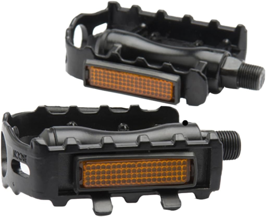 Kisangel 1 par de tacos negros MTB Pedales Bling Accesorios Ciclismo Pedales de Bicicleta de Montaña Pedal Reposapiés Pedal de Plataforma Pedal
