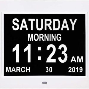 SSINI Reloj de demencia con calendario digital grande para personas mayores, reloj con día y fecha para ancianos, pantalla grande (8 pulgadas) SSINI Reloj de demencia con calendario digital grande para personas mayores, reloj con día y fecha para ancianos, pantalla grande (8 pulgadas)